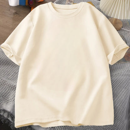 Beige Plain T-shirt