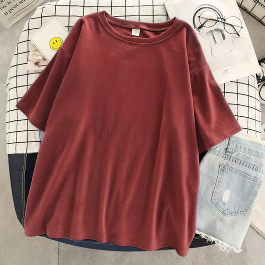 Maroon Plain T-shirt
