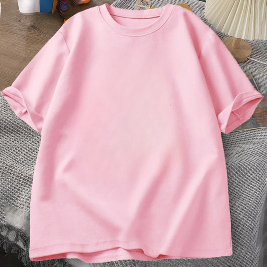Pink Plain T-shirt