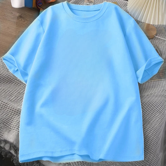 Sky Blue Plain T-shirt