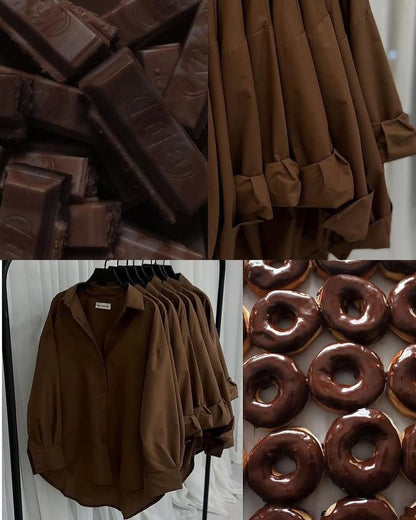 Brown Button Down shirt