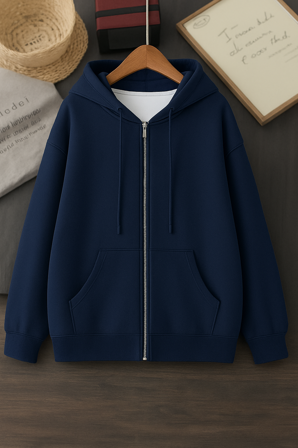 Navy blue Zipper