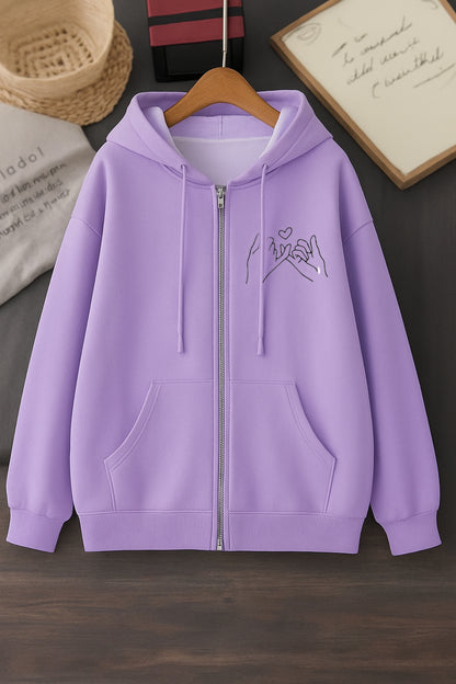 Lilac zipper poc pinky promise