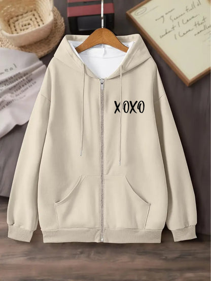 Beige zipper XoXo